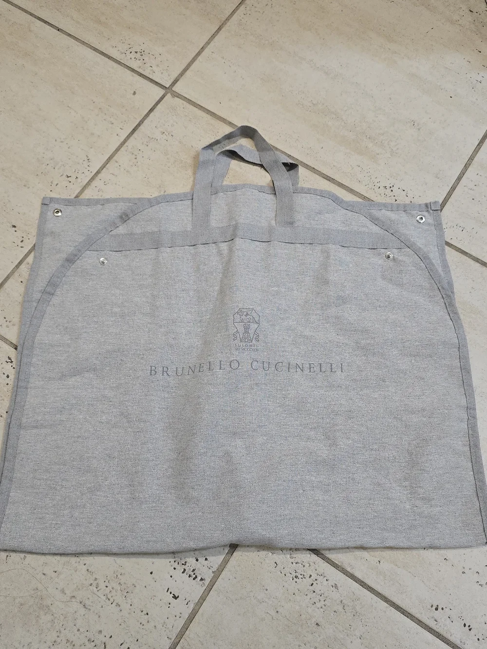 Bundle Of 3 Brunello Cucinelli Gray Garment Bag